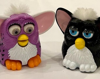 Furby Jaune McDonald's 2001 – Happy Meal Rare – Collector Vintage En Bon état