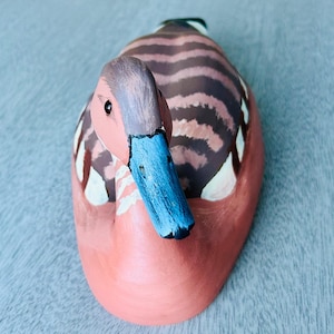 Vintage Hand Carved and Painted Canada Goose Wood Decoy Signed Stamped by H HEAP III The Decoy Shop Freeport Maine