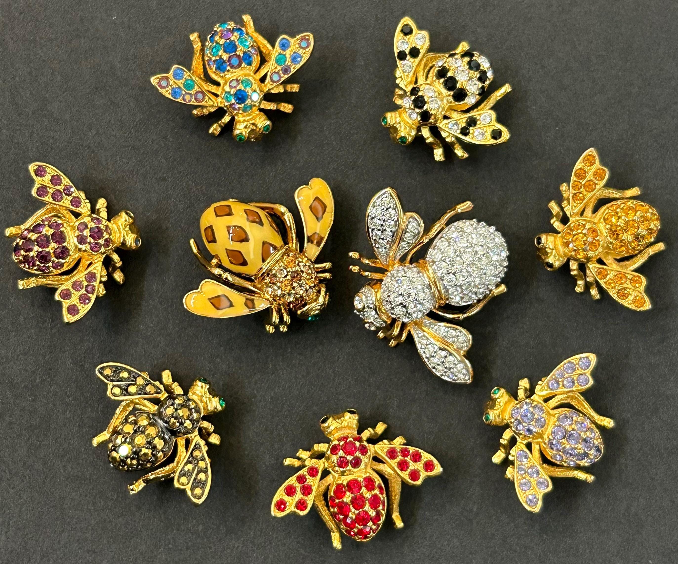 Gemma J Orecchini A Perno Ape In Oro Rosa Con Zirconi Cubici - Borchie A Forma Di Ape, 9x8mm