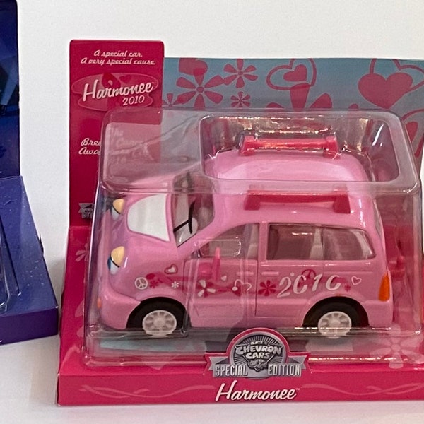 Selection of Collectible Chevron Cars - 2009 Moe Muscle; 2010 Harmonee; 1997 Pete Pick-up (NEW-UNOPENED)