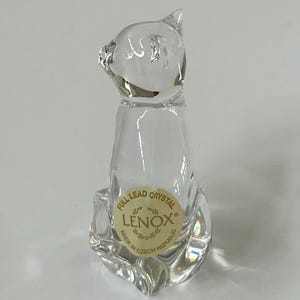 Lenox Crystal Cat - Etsy