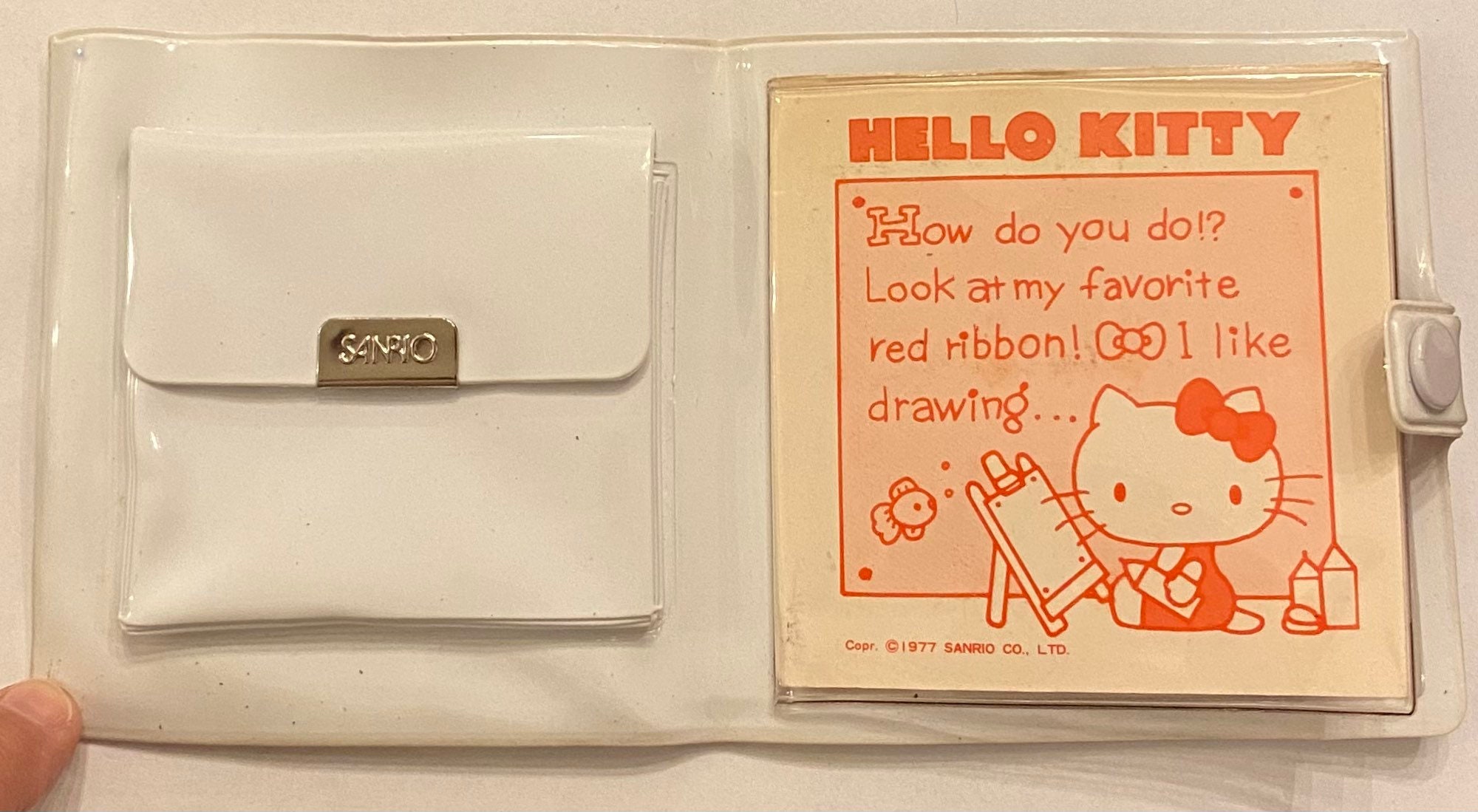 Vintage 1976 Hello Kitty Collectible Wallet by Sanrio Co
