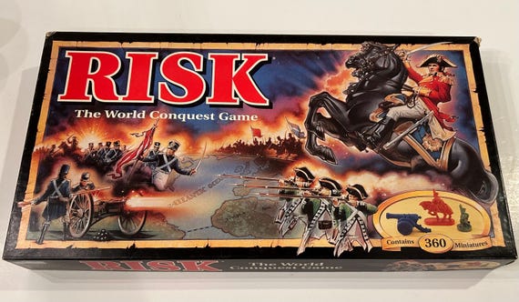 Vintage 1993 RISK the World Conquest Board Game No 00044 by Parker