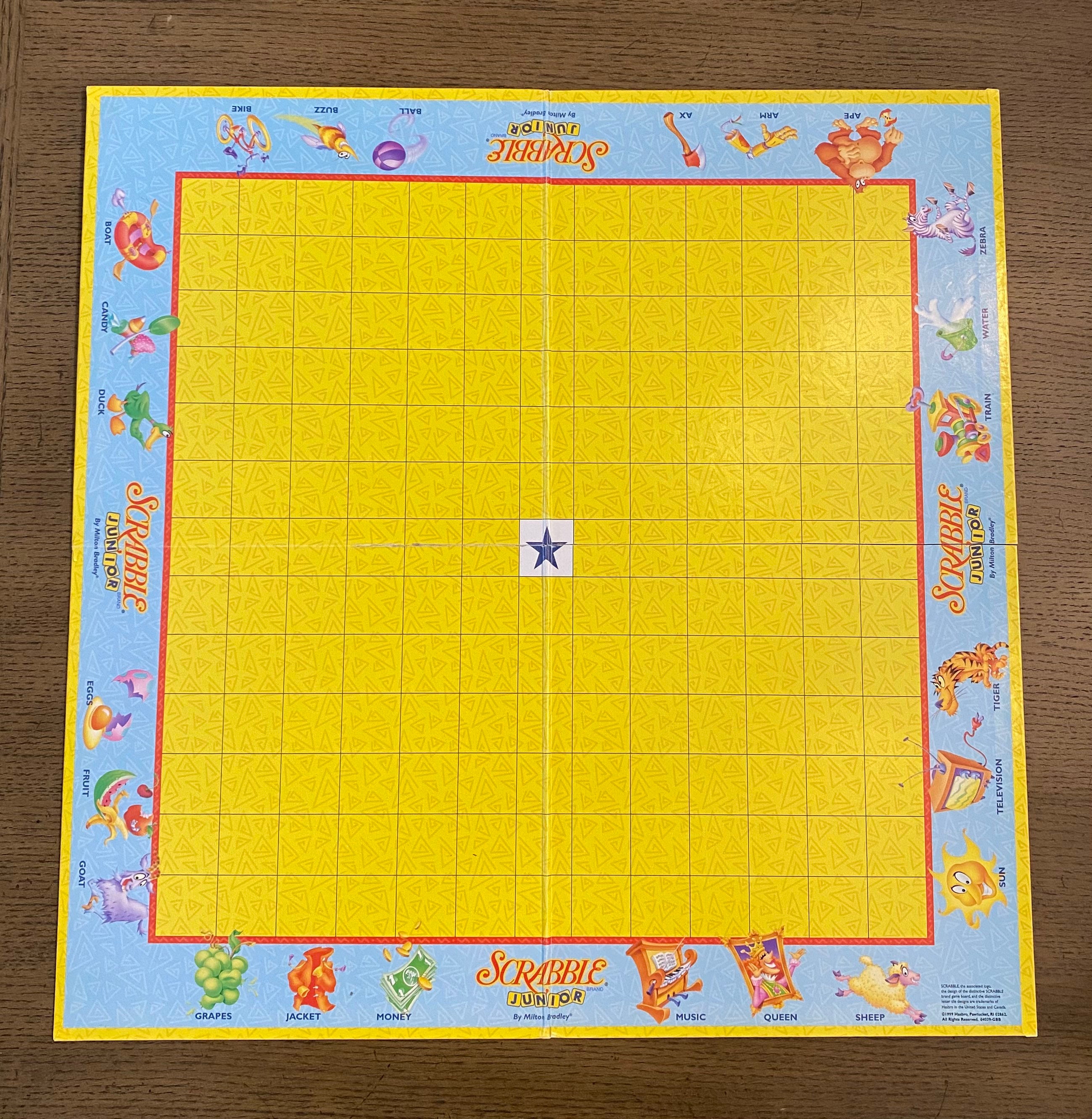 Vintage 1999 Scrabble Junior Board Game by Milton Bradley no 04039 - Etsy