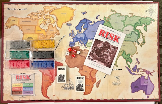 Vintage 1993 RISK the World Conquest Board Game No 00044 by Parker