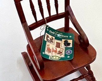 Vintage 1998 American Heirloom Collection 18” Doll Wooden Rocking Chair