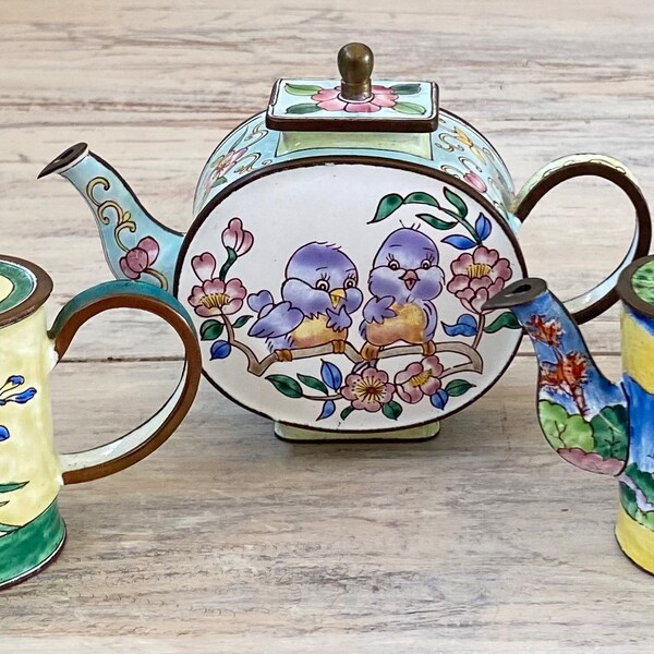 Hand Painted Teapots Etsy