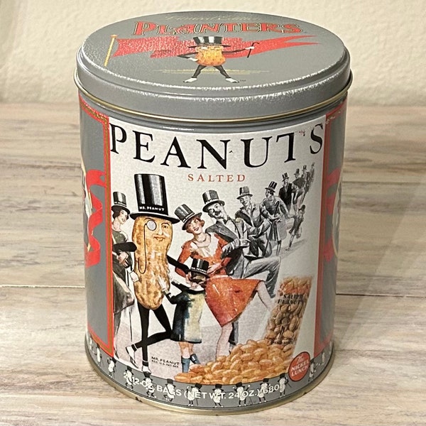 Planters Peanuts Tin Etsy
