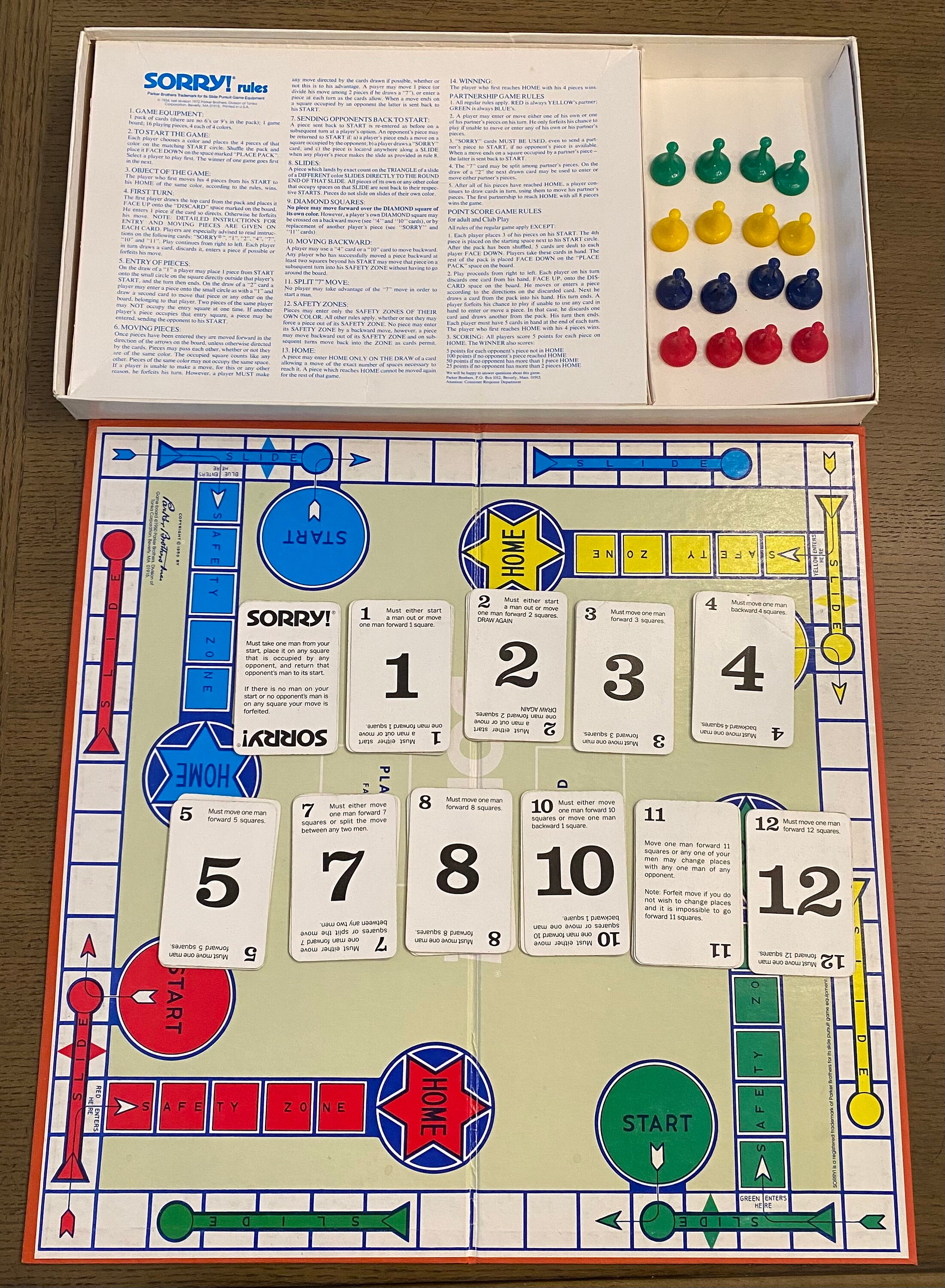 Désolé ! Jeu De Société Parker Brothers 1972 - Édition Classique Neuve Scellée