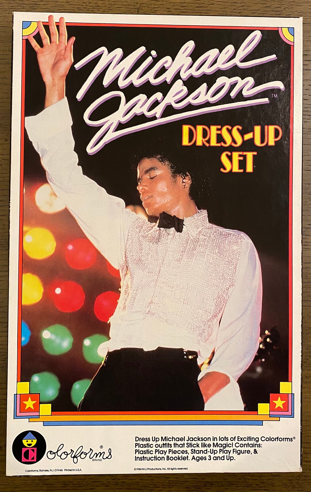 THE OLD FASHION BLUES ポスター額 Vintage Colorforms 1984 Michael Jackson Dress-up Set - Etsy