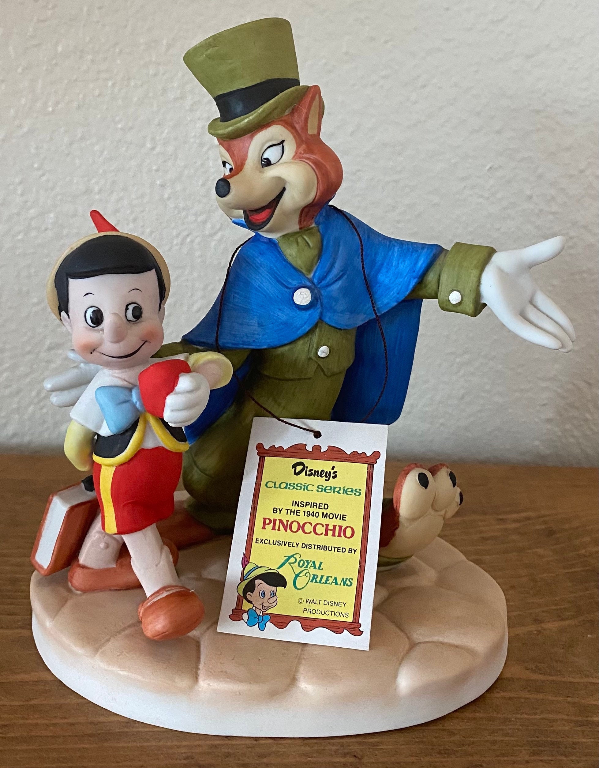 Disney peints à la main en céramique Pinocchio Figurine Statue,   France