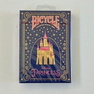 Collectible Bicycle Disney Princess Inspired Playing Cards Navy Deck New/Sealed