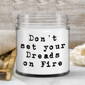 Dread Head funny candle