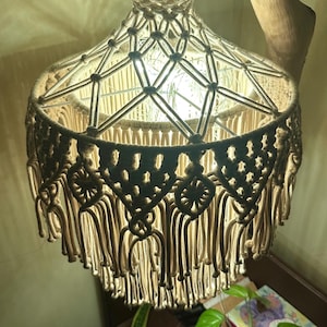 Macrame chandelier,macrame lampshade, boho lighting,extra large chandelier,boho light pendant,boho, bohemian home decor ,rope lighting
