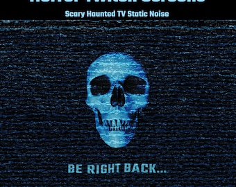 Horror Twitch Overlays, Stream Screens, Starting Soon Halloween Stream, TV Static, Spooky Ghosts & Skeletons