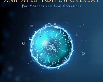 Animated Energy Ball, Vtuber Wizard Asset, Magic Twitch Overlay, Witchcraft Stream Decoration, Dark Academia