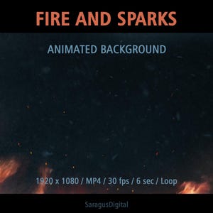 Animated Background Fire, Twitch Stream Asset for Streamers and Vtubers ...