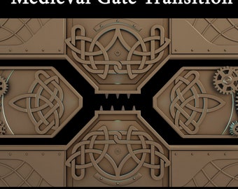 Medieval Twitch Transition, Stream Overlay, Twitch Stinger Transition Scene, Fantasy, Magic, Dark Academia, Wizarding World, Celtic, Sound