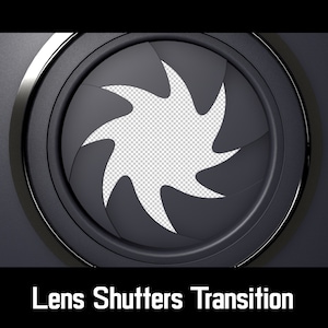 Twitch Transition Shutter Actuation, Camera Shutter Click Stinger, Animated Stream Overlay, WEBM, OBS