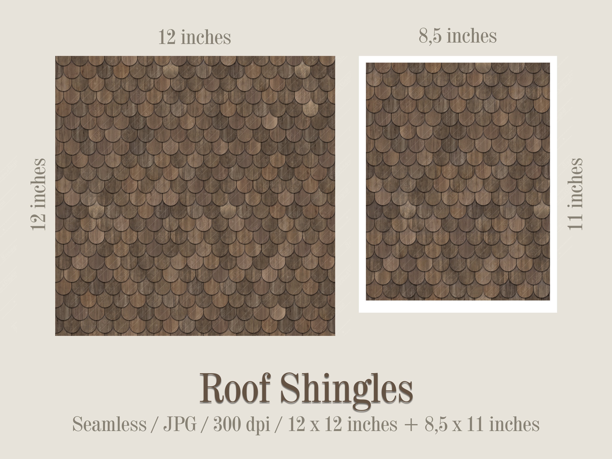 Dollhouse Roofing, Cottagecore Miniature Roof Tiles, Wood Cedar Shingle ...