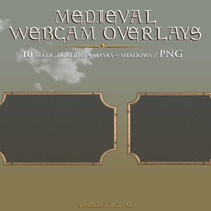 Medieval Webcam Overlays, Twitch Camera Border Pack, Fantasy Games ...