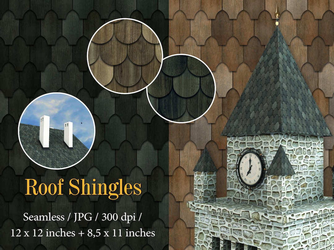 Dollhouse Roofing Cottagecore Miniature Roof Tiles Wood Etsy