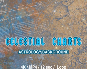 Celestial Medieval Astrology Stream Background 4K for VTubers & Streamers Tarot and Esoteric Themed