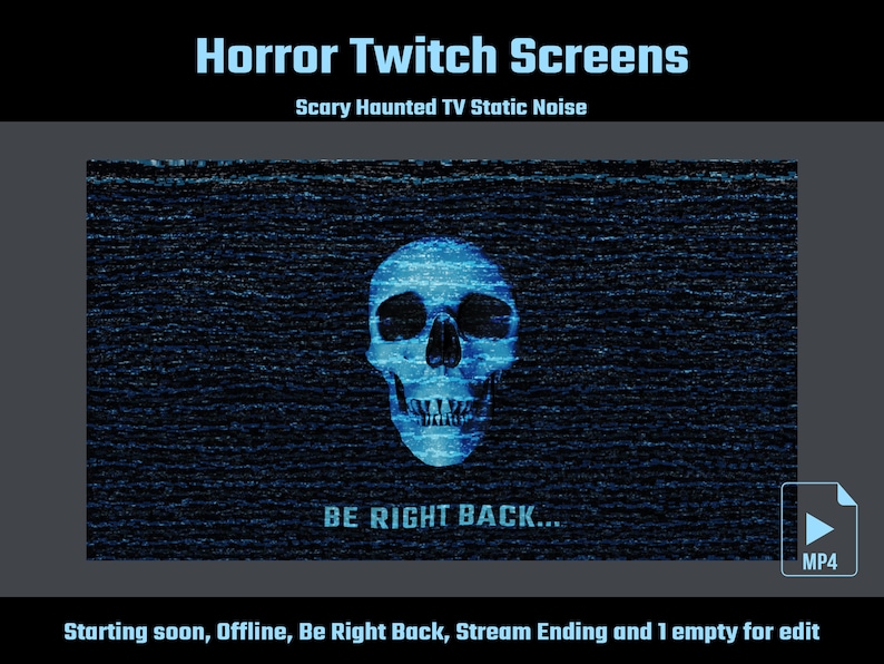Horror Twitch Overlays Starting Soon Halloween Stream - Etsy Ireland