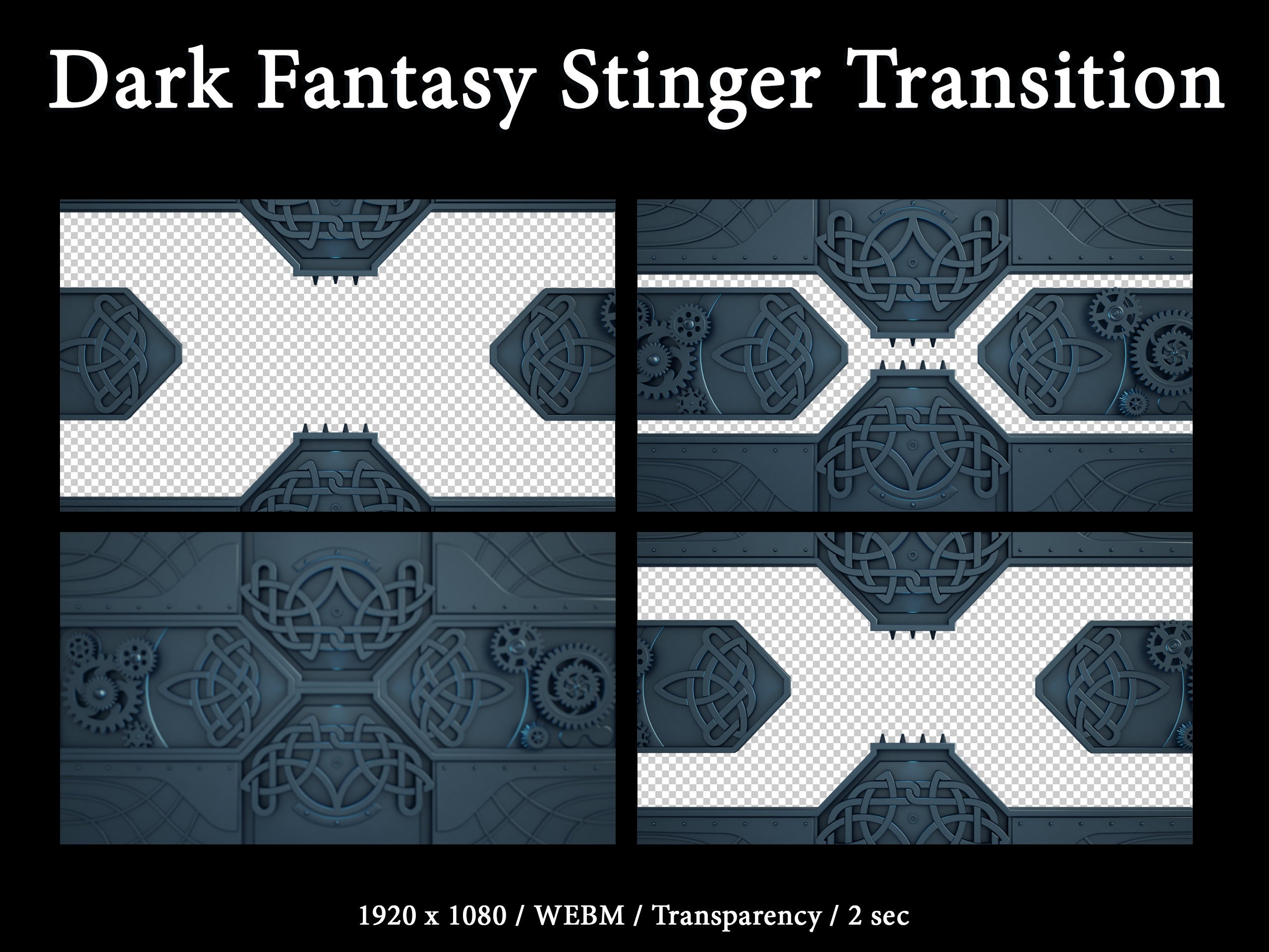 Transition Magic Image Fantasy Twitch Transition Magic Gate Stream Overlay, Dark Academia ...