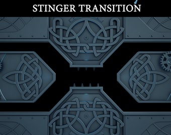 Magic Gate Twitch Transition, Medieval Stream Overlay, Dark Academia Stinger Transition, Wizarding, Celtic, Steampunk