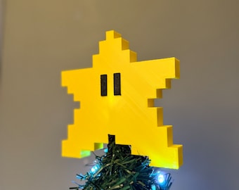Star Tree Topper Inspired by Super Mario