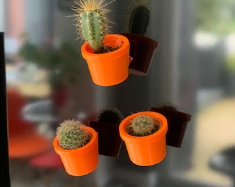Mini Magnetic Plant Pots (designed around mini IKEA cacti)
