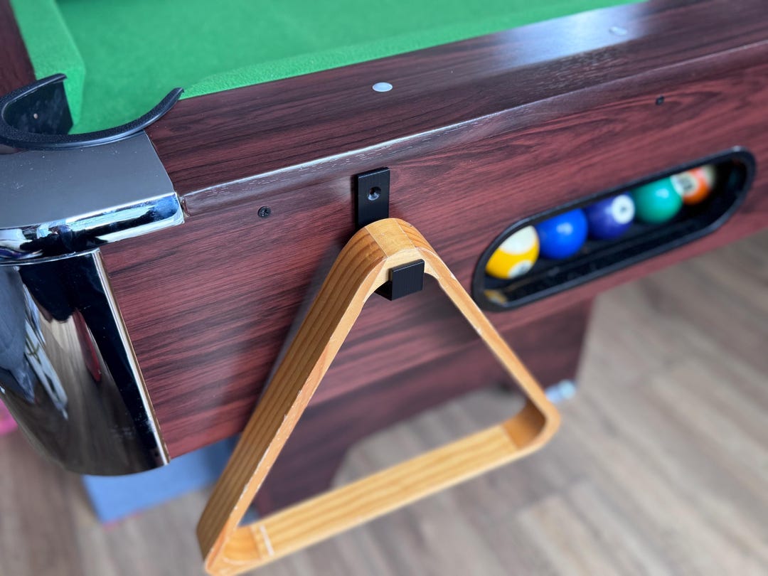 Pool Table Hanging Triangle Hook Table Mounted (or Wall Mounted) for Pool/snooker Tables ...