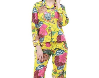 Gift for Him Women cotton pajama set, nightwear, Women Sleepwear, Night Dress, Women boho sleep pants, Matching sets, gift for her