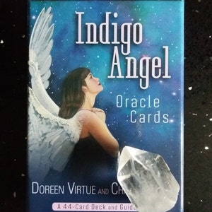 ORIGINAL – Rare – Indigo Angel Oracle Cards par Doreen Virtue – Épuisé – Édition Collectors 2013