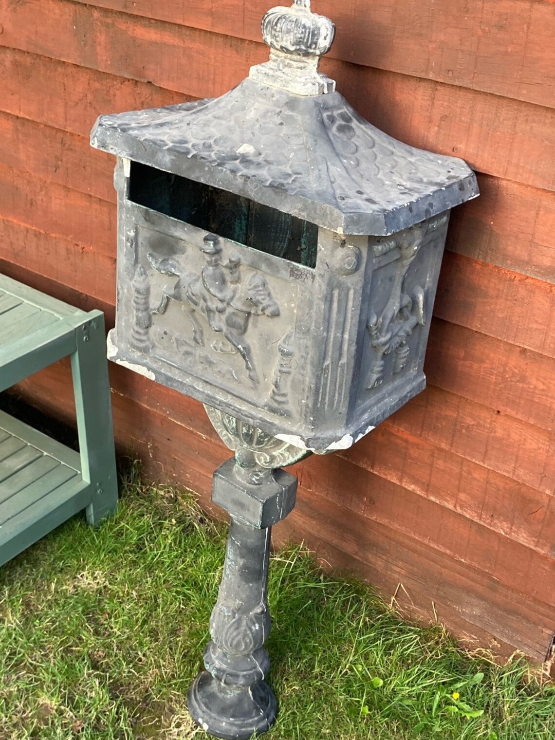 Aluminium letterbox garden feature Etsy