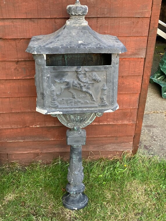 Aluminium Post Box Garden Feature Etsy