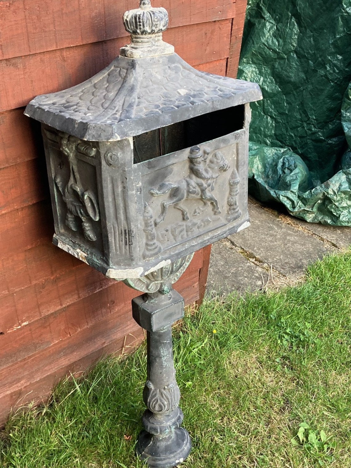Aluminium letterbox garden feature Etsy