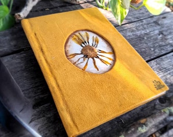 Handmade NOTEBOOK, Dry flowers, Hand Sewn Journal, Cottagecore decor, Notepade