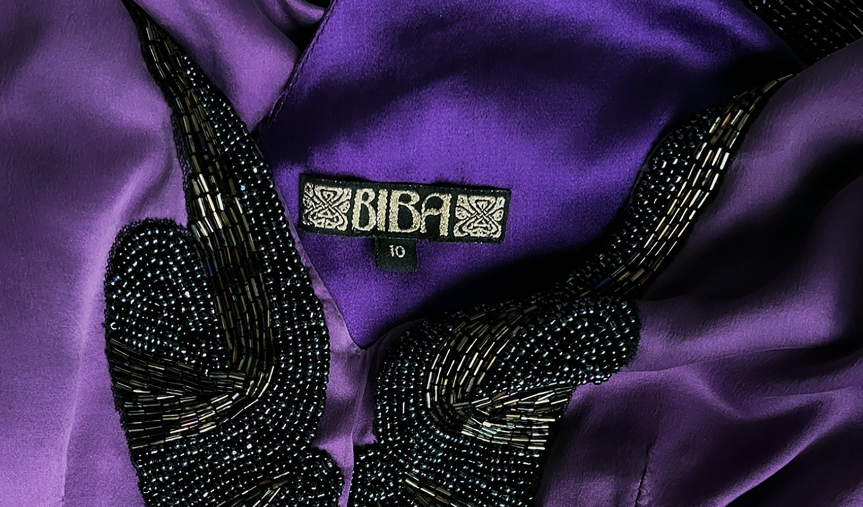 BIBA Silk Gown Purple Violet Evening Dress - Etsy