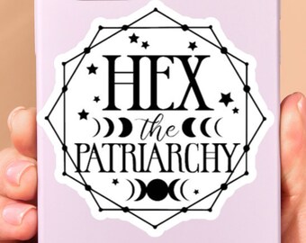 Hex The Patriarchy Sticker Briefpapier für Becher, Laptops, Notizbuch, Handys