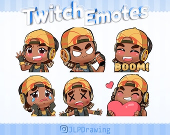 Cute Raze Valorant Emotes | Twitch, YouTube Discord