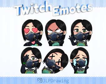 Cute Viper Valorant Emotes | Twitch, YouTube Discord
