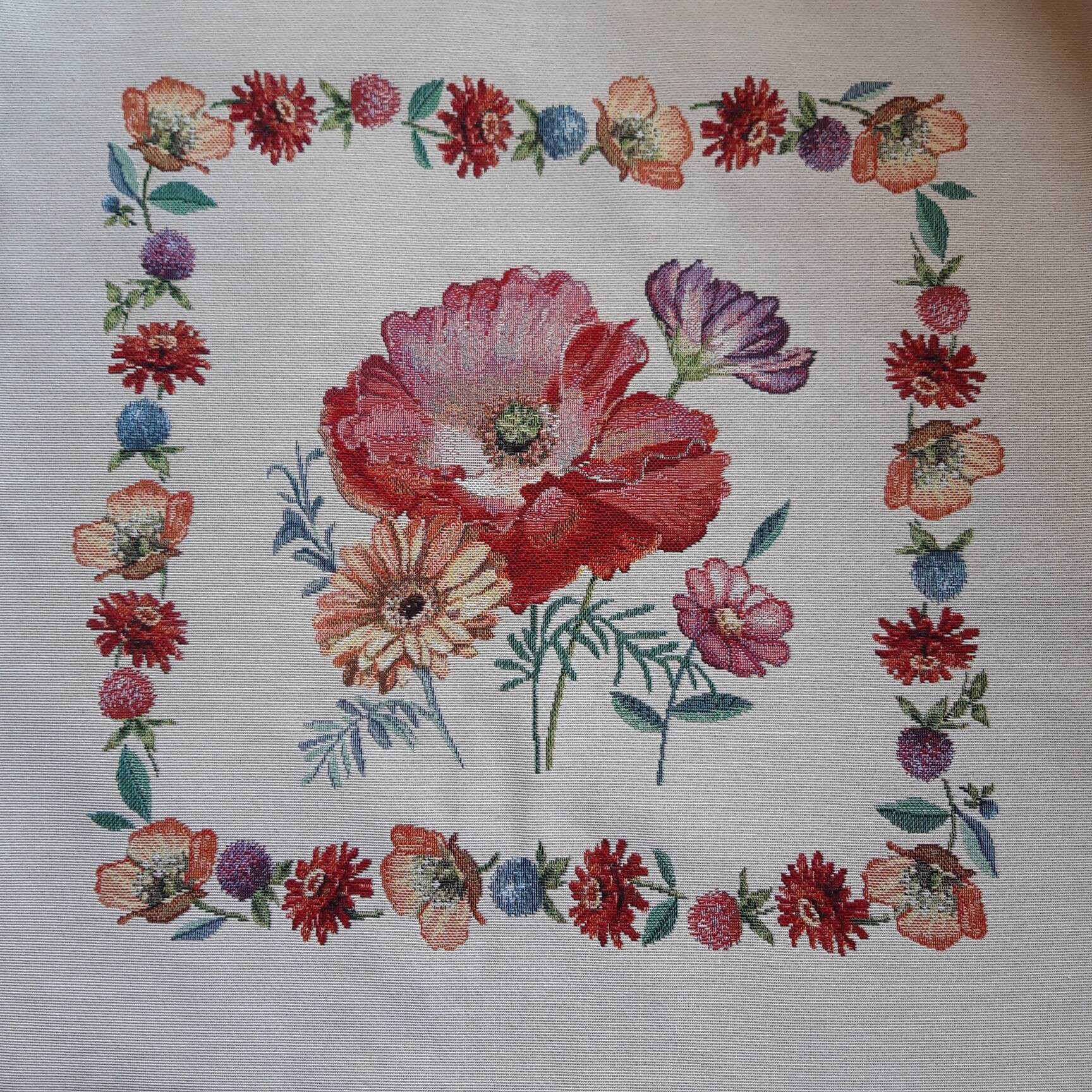 Carre Jacquard, Panneau Tapisserie, Pour Sac ou Coussin, Ameublement, Déco Maison