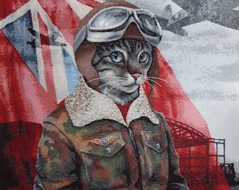 Jacquard square, tapestry panel, for bag or cushion, home furnishings, home decor