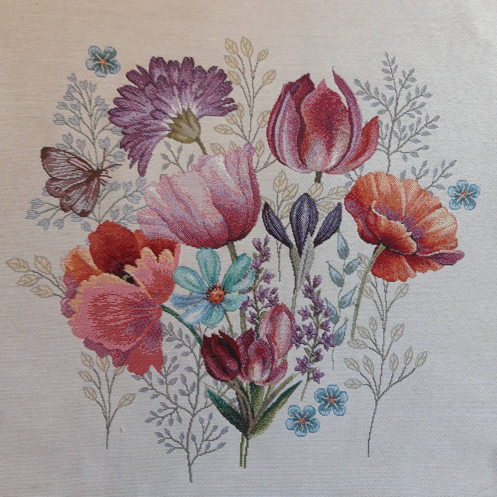 Carre Jacquard, Panneau Tapisserie, Pour Sac ou Coussin, Ameublement, Déco Maison