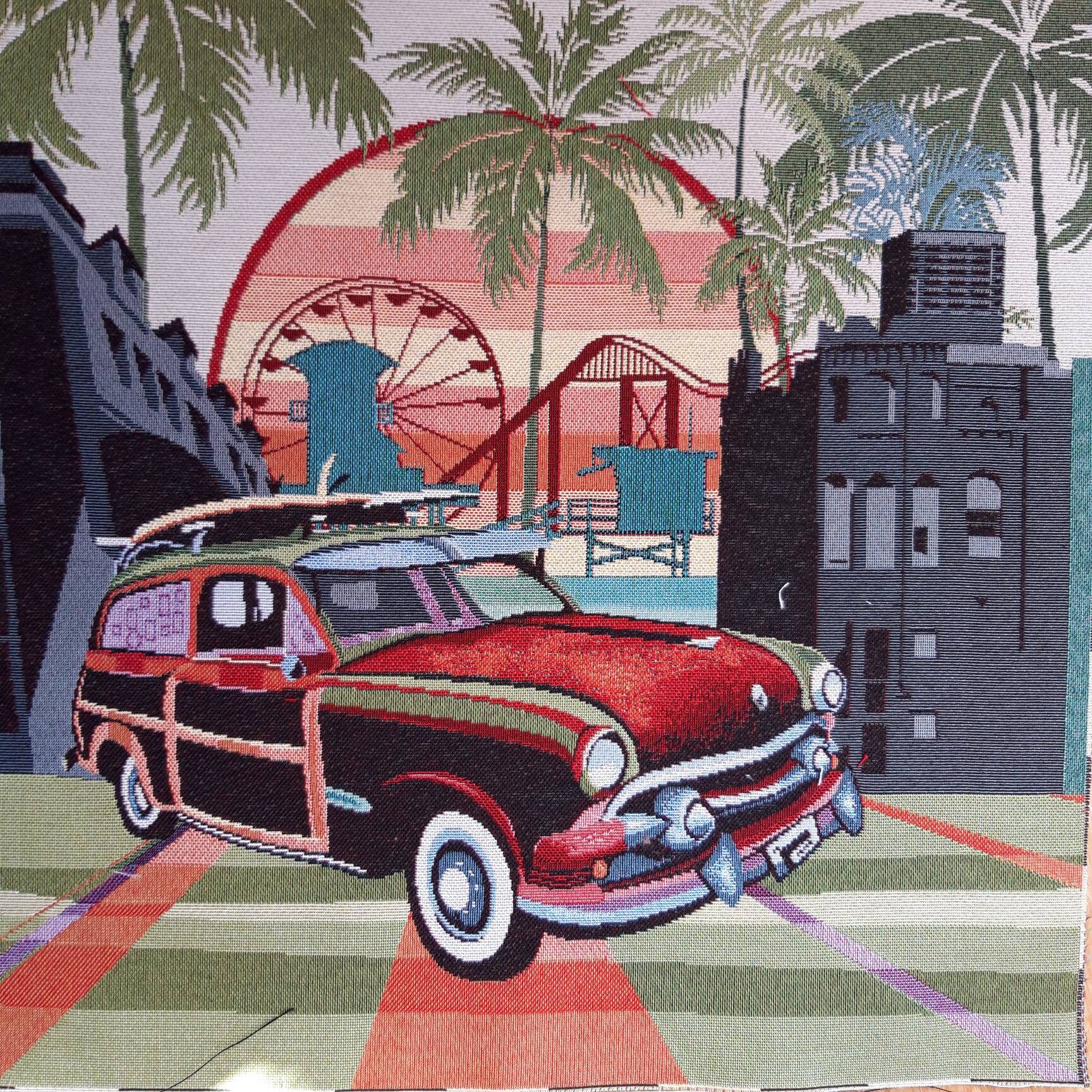 Carre Jacquard, Panneau Tapisserie, Pour Sac ou Coussin, Ameublement, Déco Maison