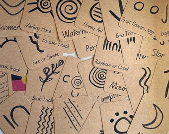 Indigenous Symbol flash cards