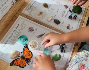 Four seasons of Nature scavenger hunts