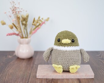 Lovely duck crochet pattern. Create your own adorable duck amigurumi. DIY Crochet pattern only.